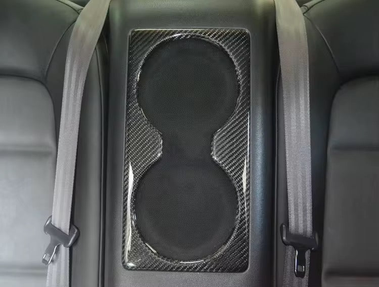 08-16 Nissan GT-R R35 Carbon Fiber Rear Seat Speaker Surround Trim