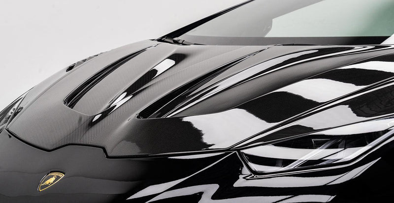 P.T Style Dry Carbon Fiber Front Hood - Lamborghini Huracan Evo