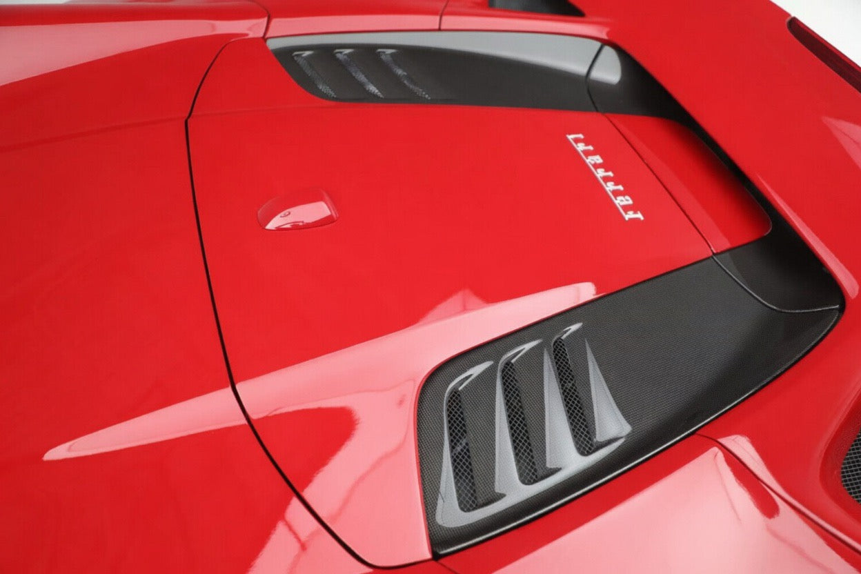 Ferrari F8 Spider Carbon Fiber Rear Bonnet Vents