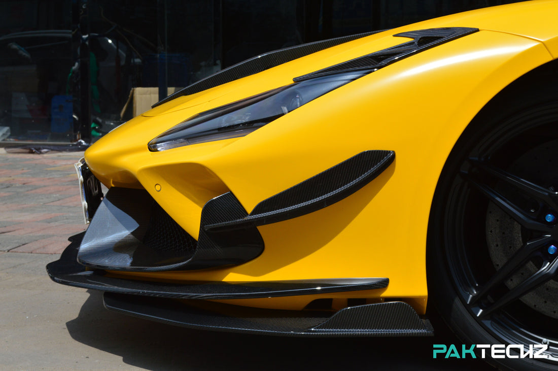 Ferrari F8 – Paktechz Full Dry Carbon Fiber Aero Kit - Exotics Carbon Design