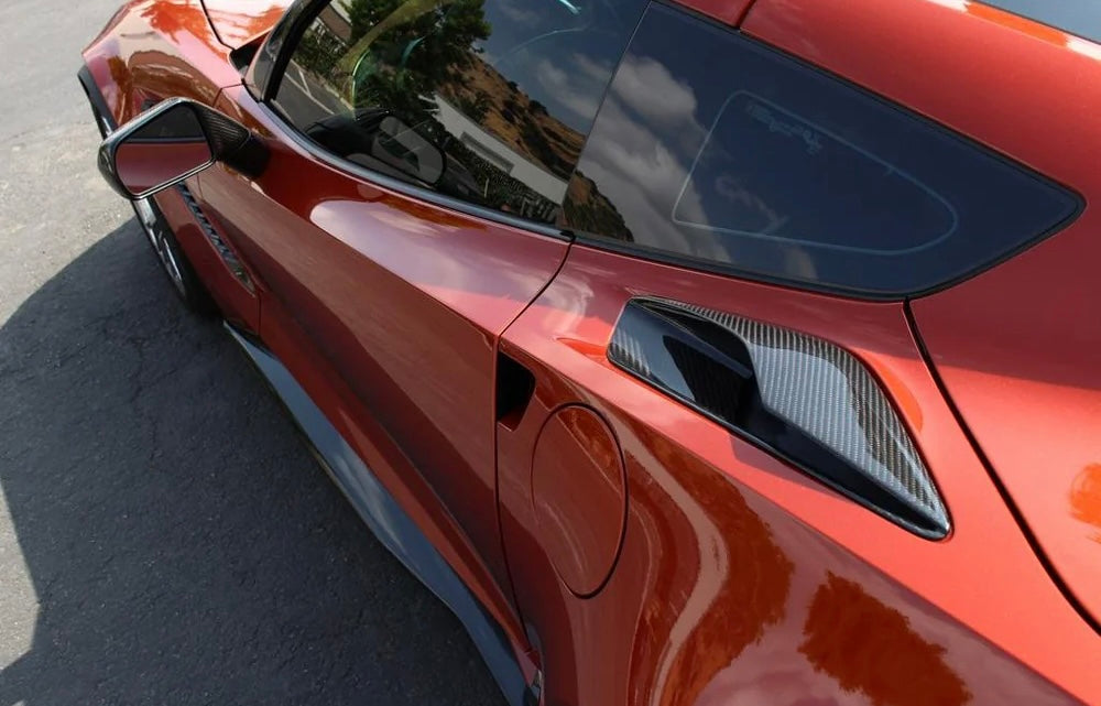 Chevrolet Corvette C7 Carbon Fiber Quarter Panel Intake Vents
