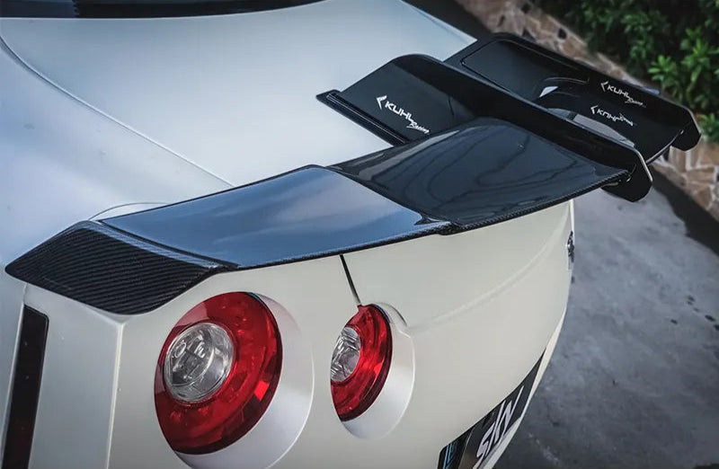 2008-2017 Nissan GT-R R35 Kuhl Style Carbon Fiber Rear Race Wing
