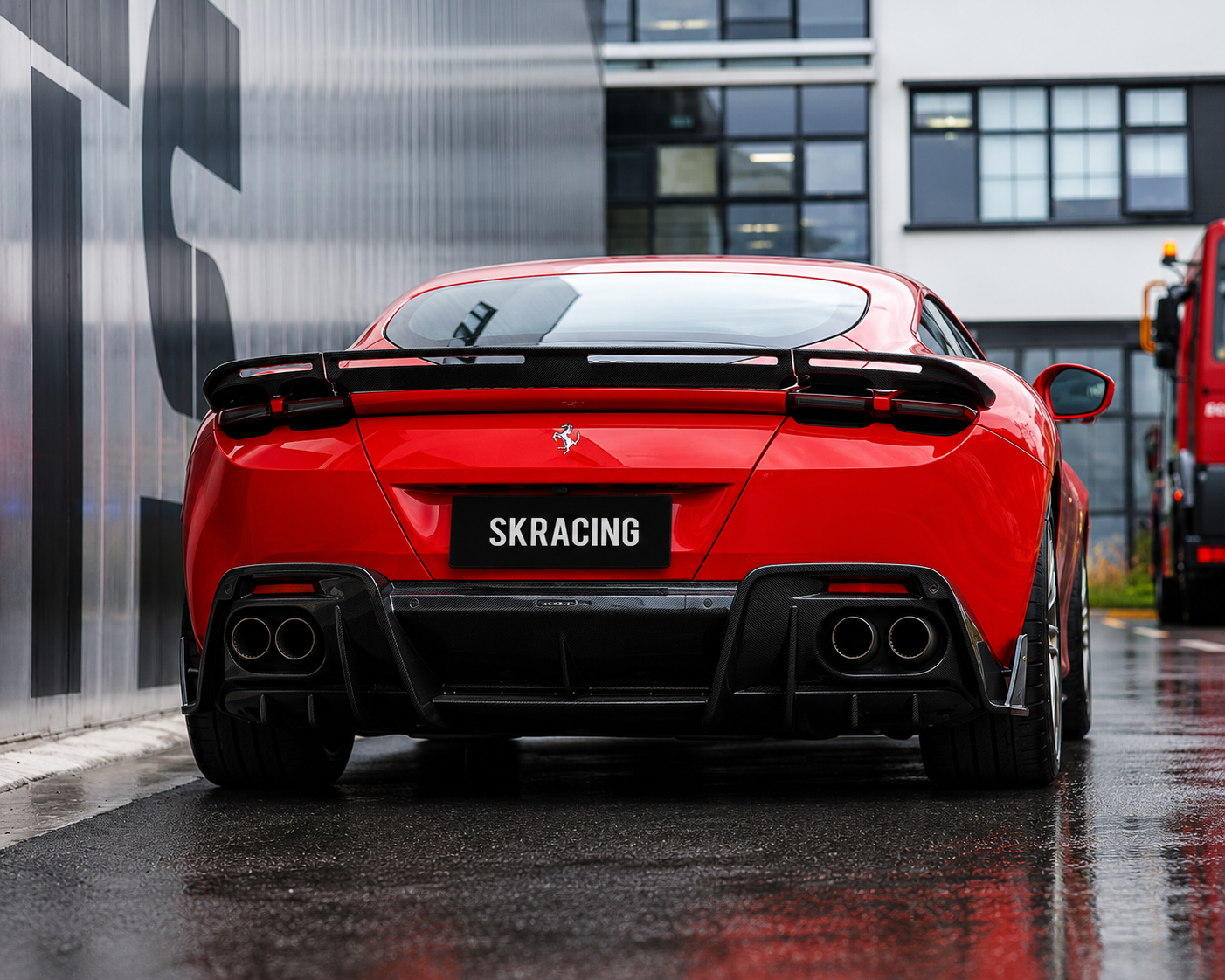 Ferrari Roma MSY Style Carbon Fiber Rear Spoiler