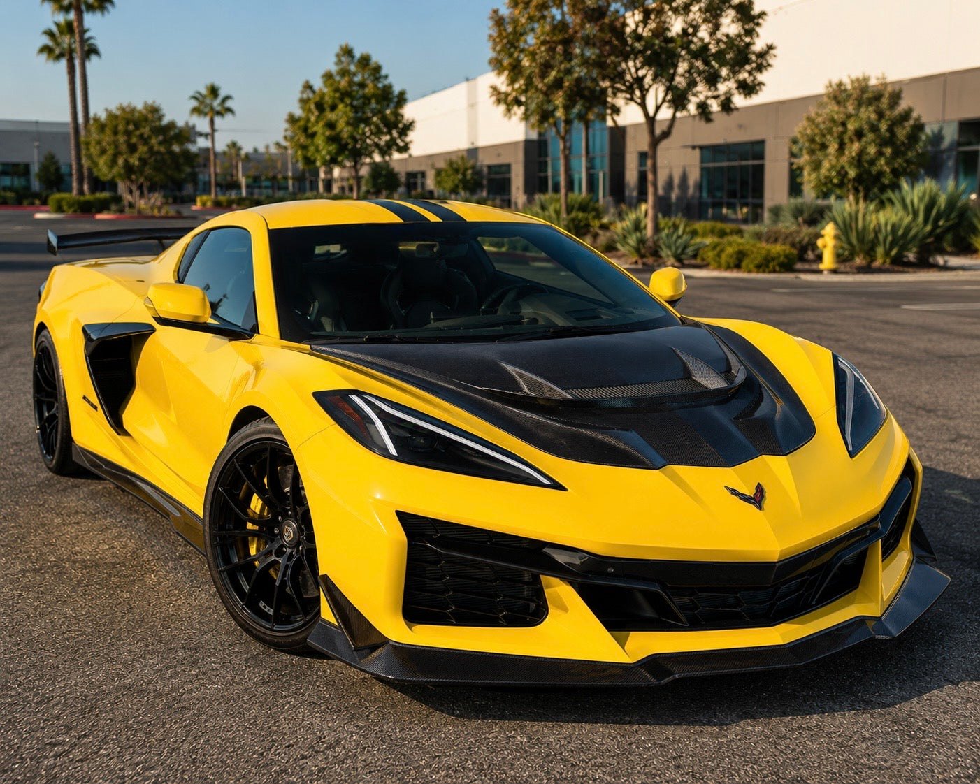 Corvette C8 Z06 – Carbon Fiber Front Vented Hood