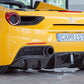Ferrari 488 Capristo Style Carbon Fiber Rear Diffuser