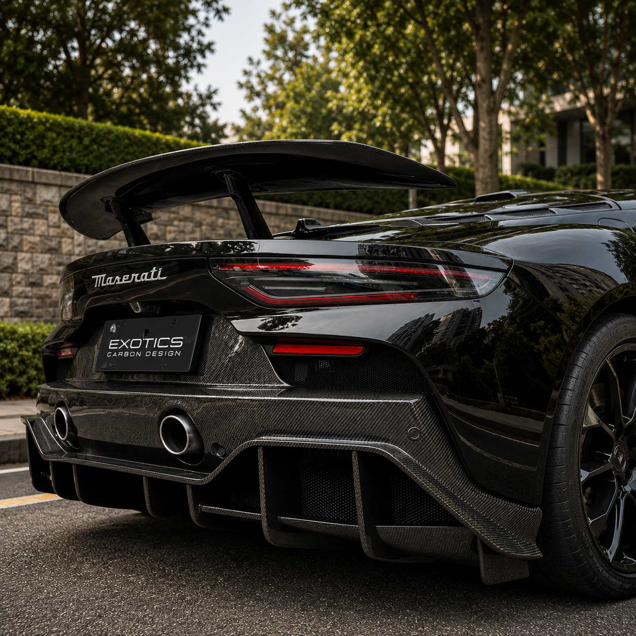 Maserati MC20 - MSY Style Carbon Fiber Rear Diffuser