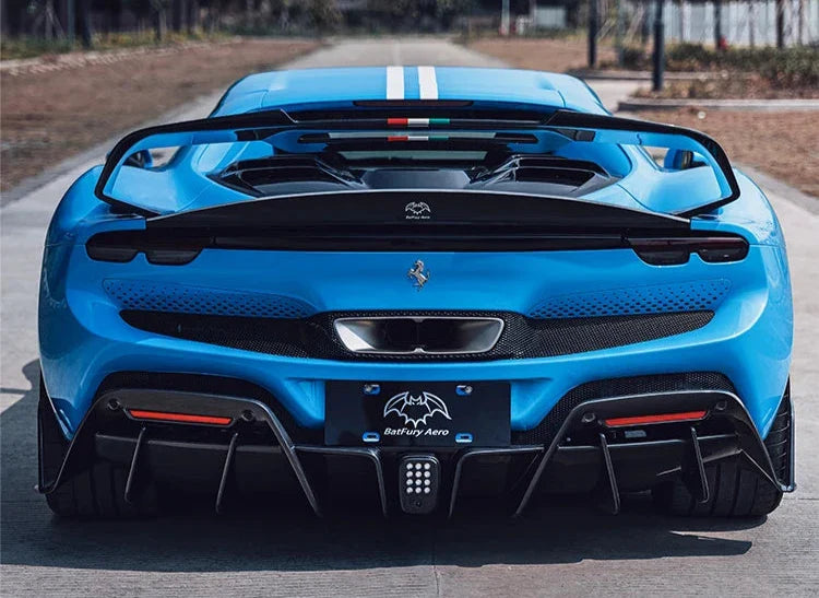 Ferrari 296 GTB BFA Style Carbon Fiber Rear Diffuser