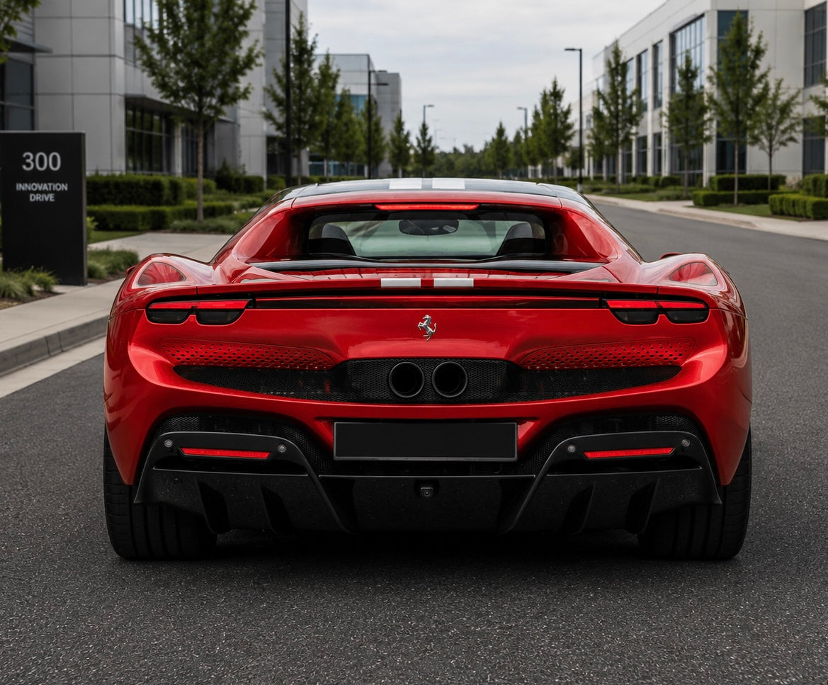 Carbon Fiber Rear Diffuser – Ferrari 296 GTB