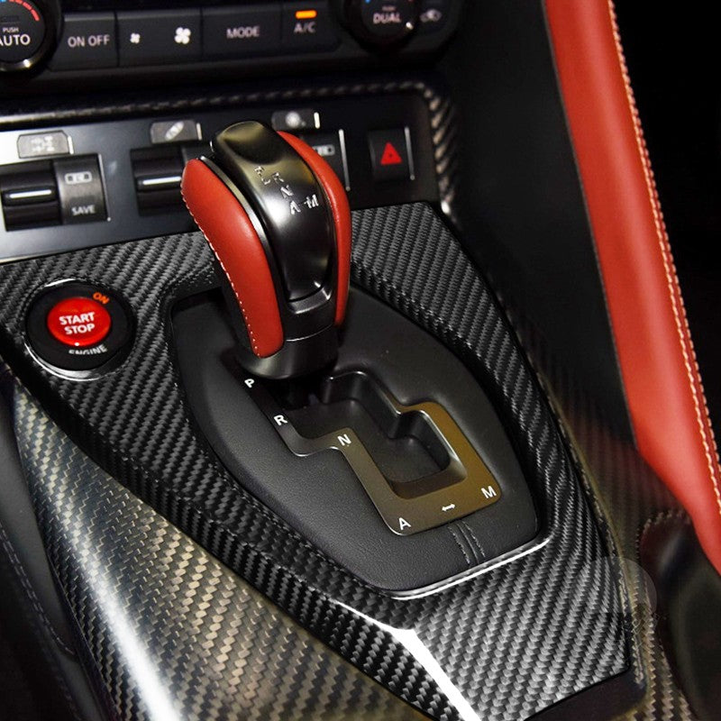 Nissan GT-R R35 Carbon Fiber Console Gear Shift Panel Cover