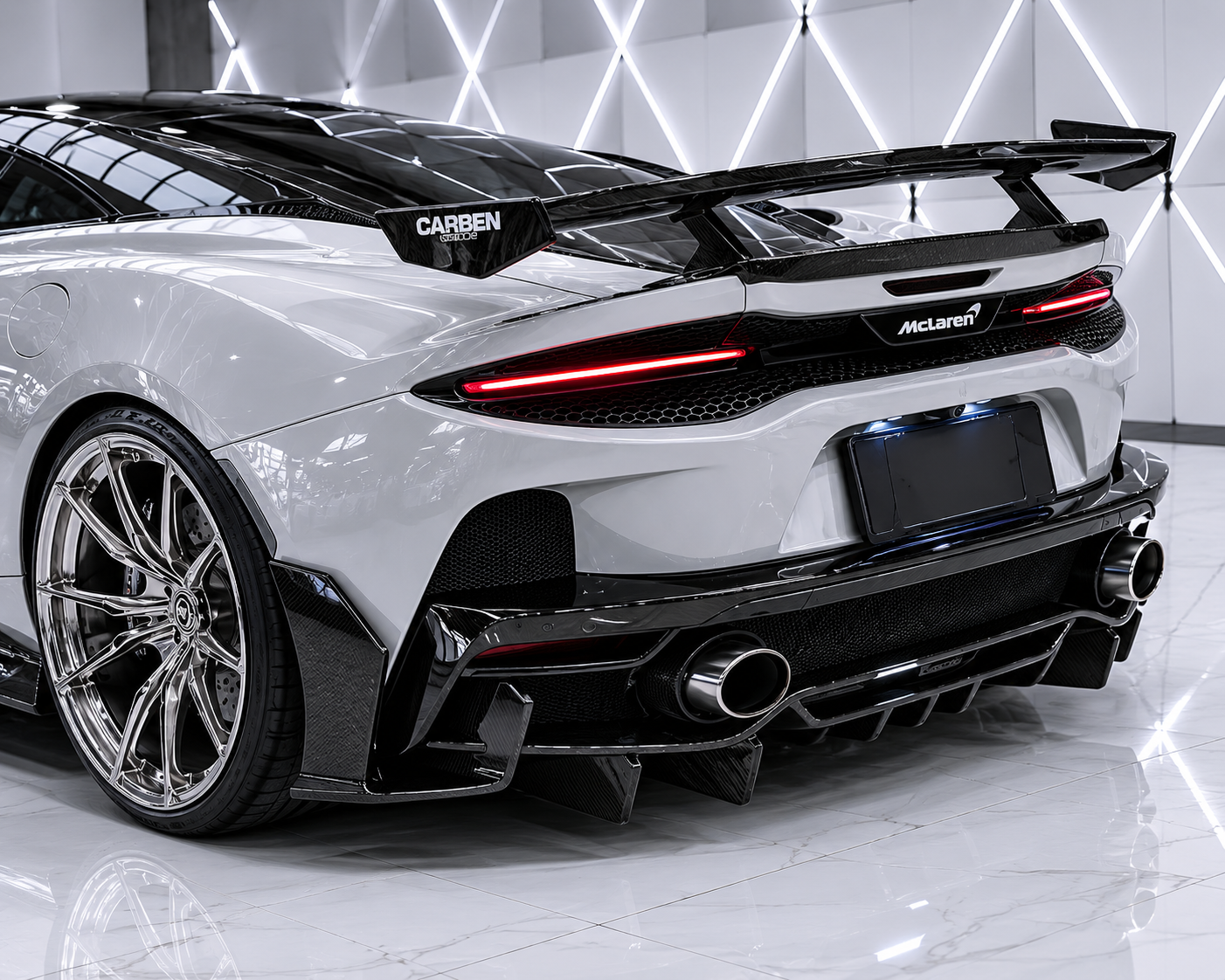 McLaren GT - Carbon Fiber Rear Side Bumper Canards