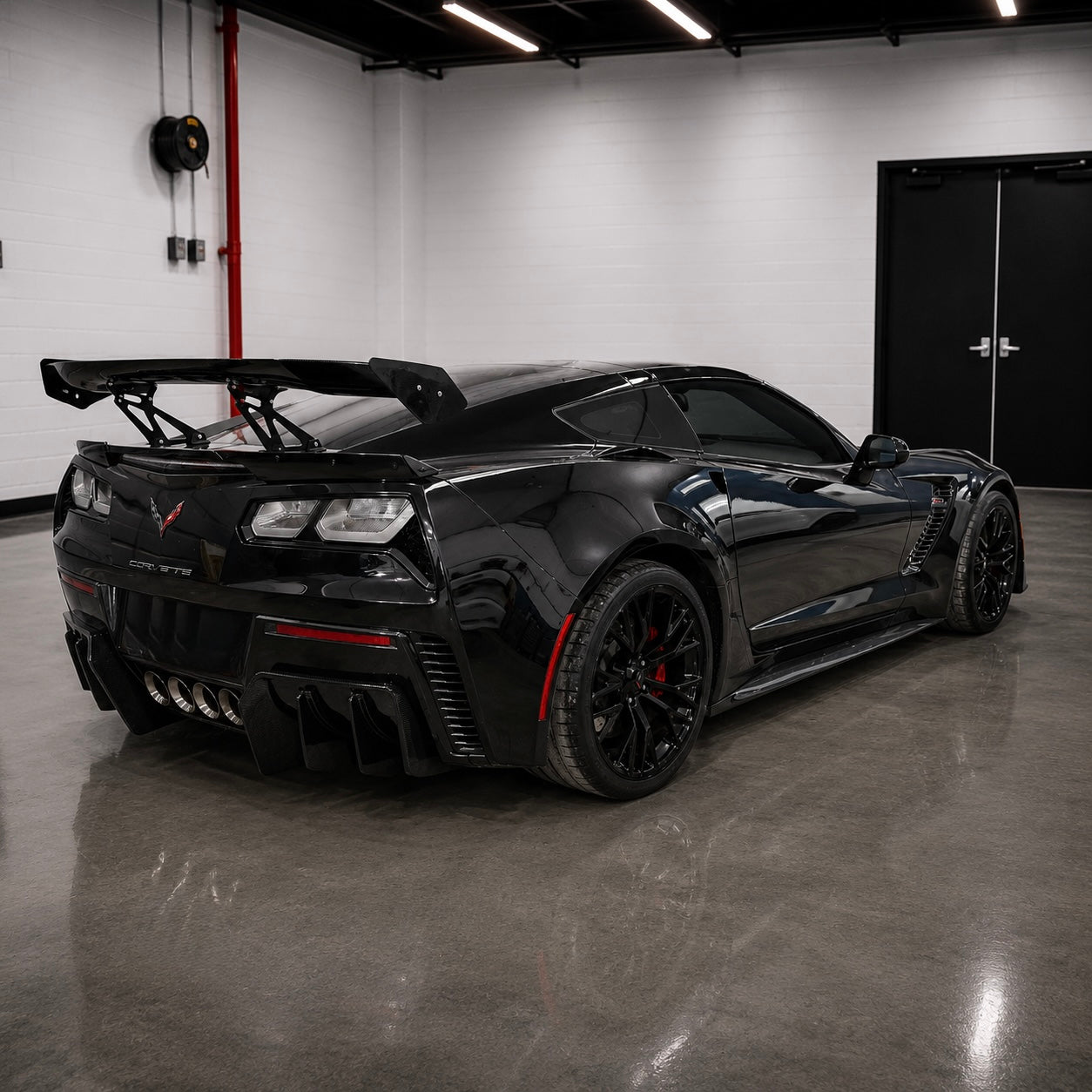 Chevrolet Corvette C7 / Z06 / Grand Sport APR Style Carbon Fiber Rear Wing