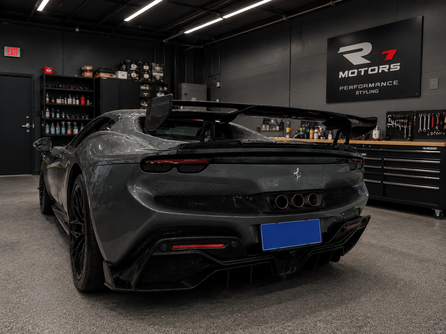 Carbon Fiber Rear Spoiler – Ferrari 296 GTB