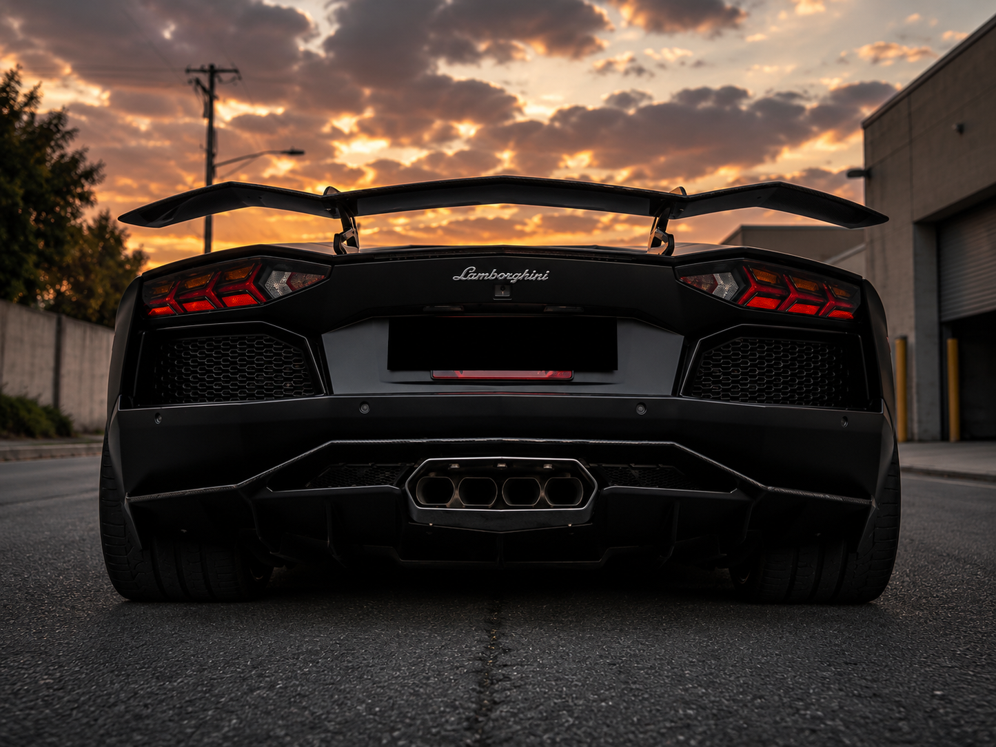 Lamborghini Aventador LP700 - Exotic Design Carbon Fiber Rear Diffuser