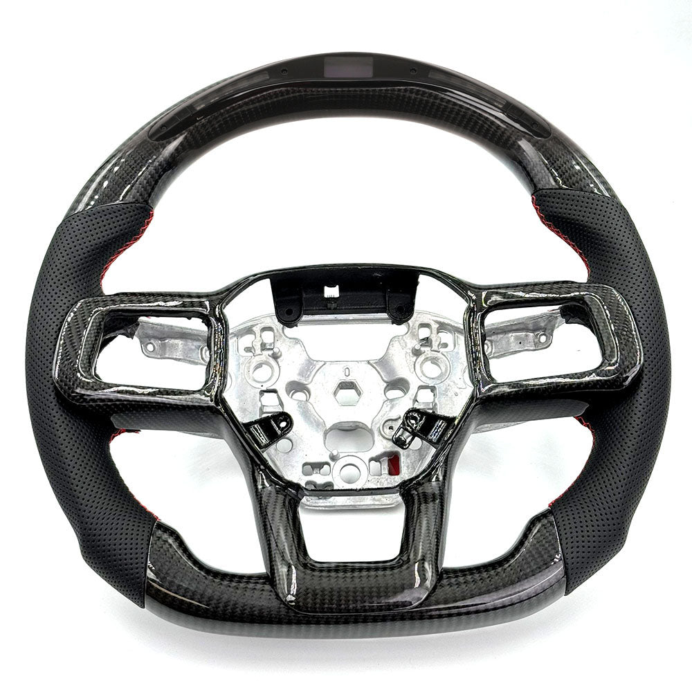 2024+ Ford Mustang S650 Carbon Fiber & LED Steering Wheel