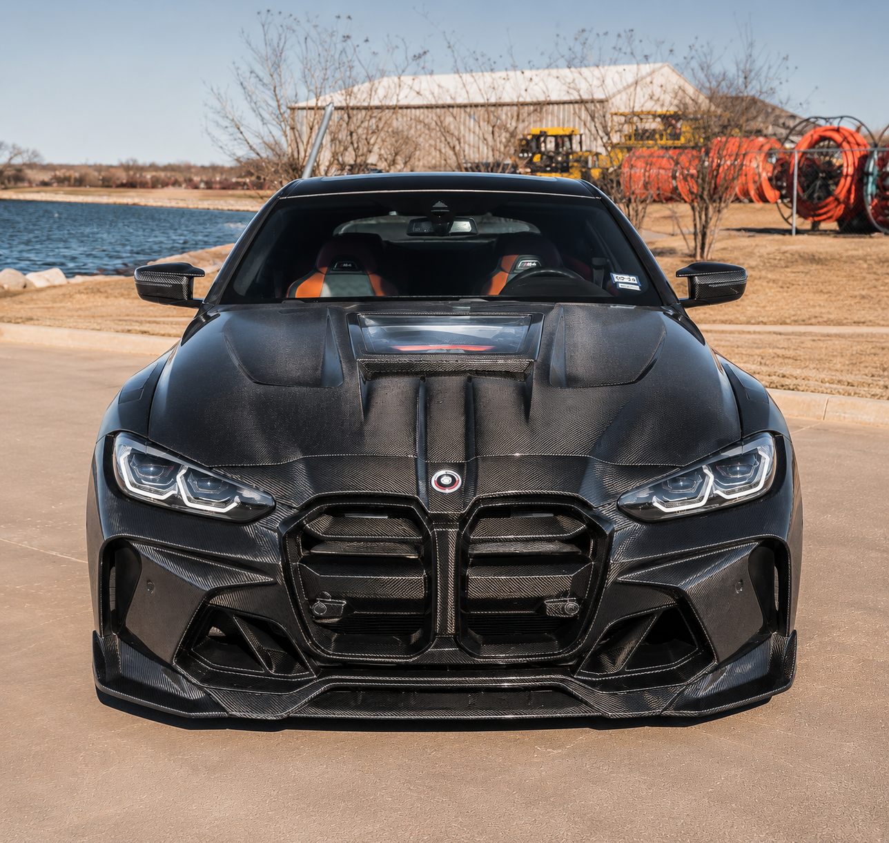 BMW G80 M3/ G82 M4 - Carbon Fiber Vented Engine Show Front Hood
