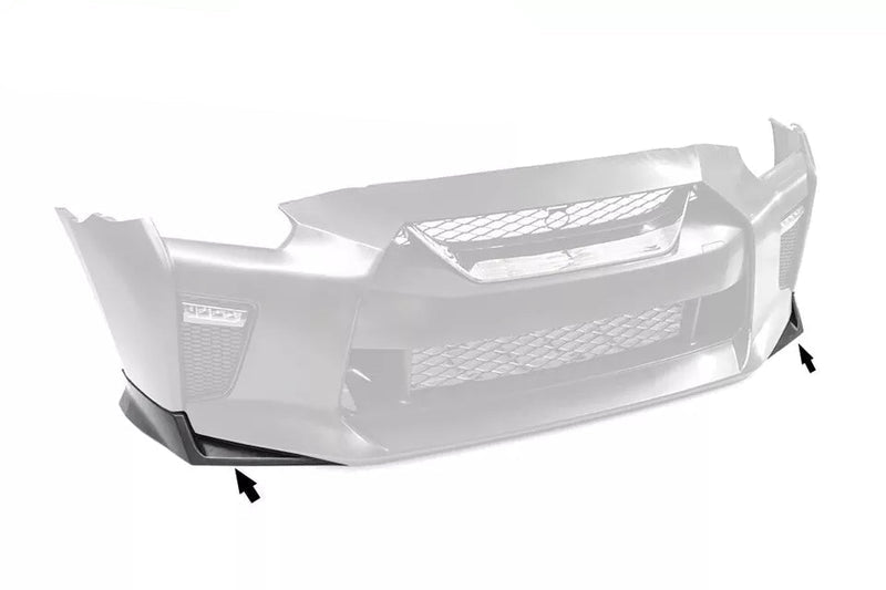 Nissan GT-R R35 Carbon Fiber Front Side Splitters
