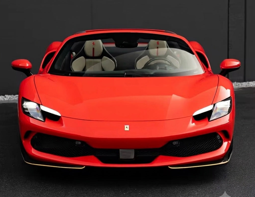 Ferrari 296 GTB NVC Style Carbon Fiber Front Splitters
