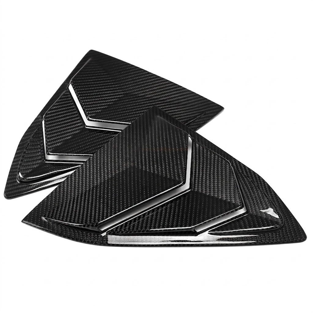 2020–2026 Chevrolet Corvette C8 Carbon Fiber Side Window Louvers