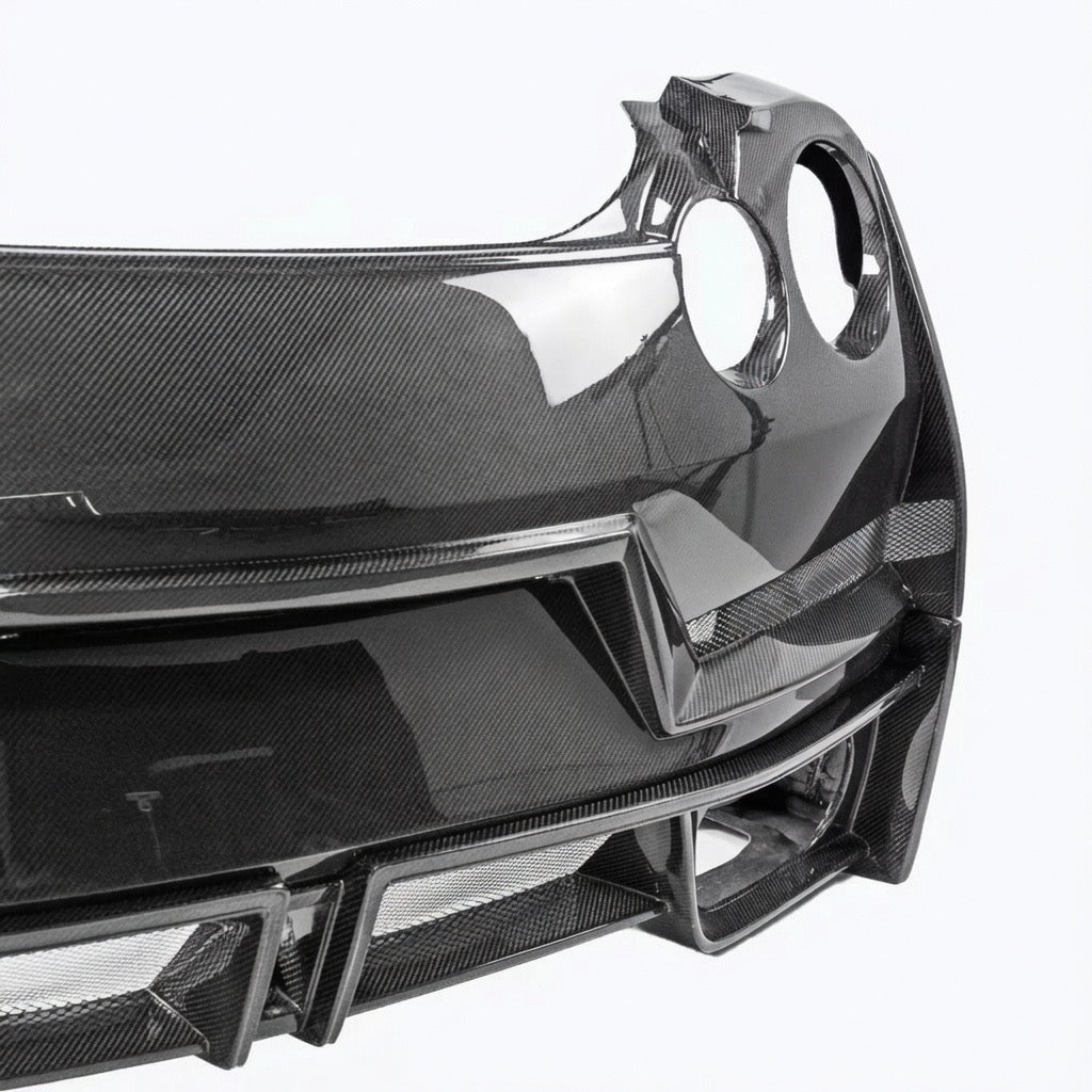 2008-2017 Nissan GT-R R35 N-Style Full Carbon Fiber Rear Bumper