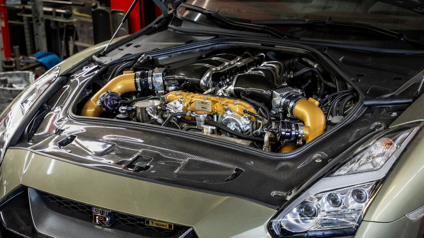 2008-2020 Nissan GT-R R35 Carbon Fiber Engine Bay Cover Set
