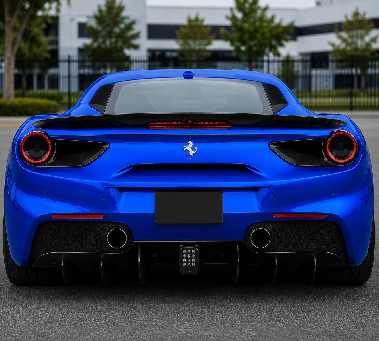 Exotic Design Carbon Fiber Rear Spoiler - Ferrari 488
