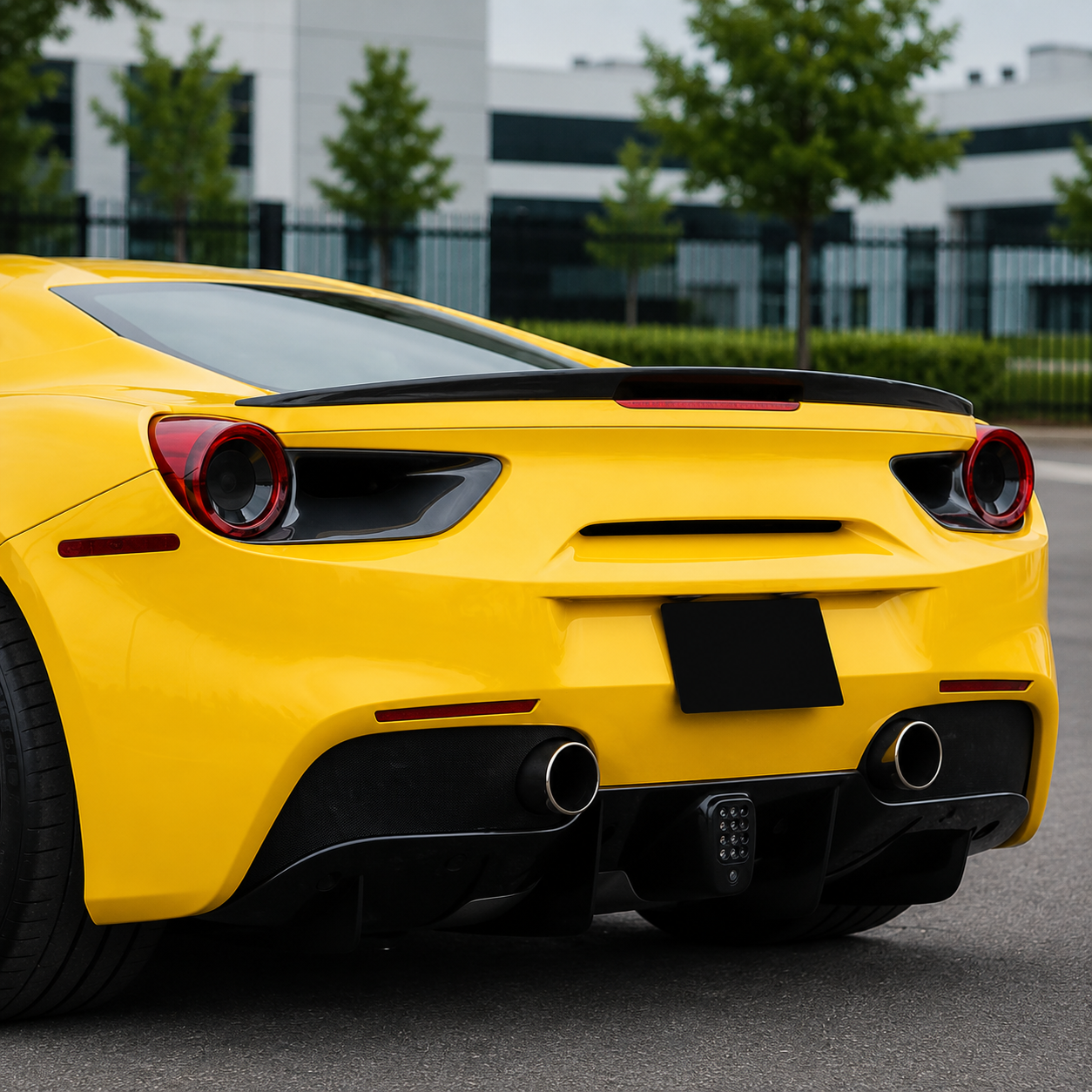 Ferrari 488 GTB - Carbon Fiber Taillight Frame Air Vent