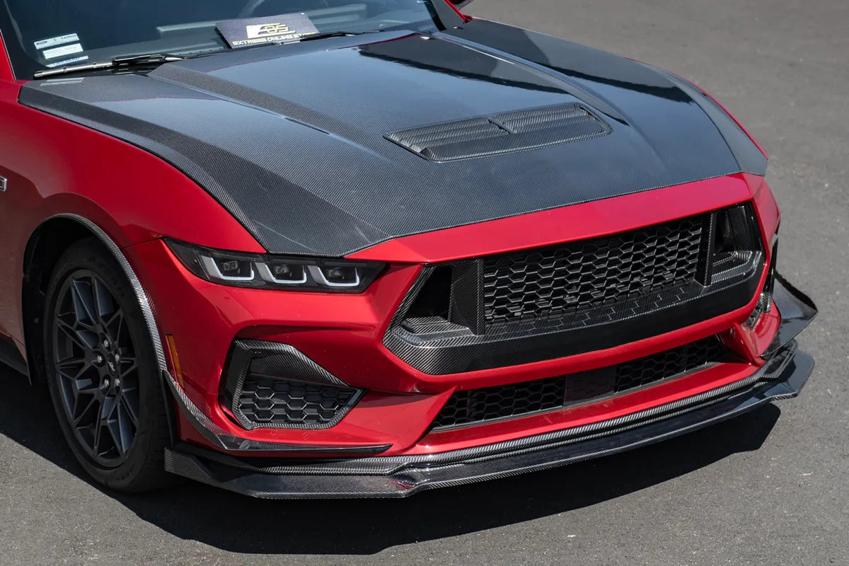 Ford Mustang S650 (2024–2025) – Carbon Fiber Performance Front Lower Lip Splitter