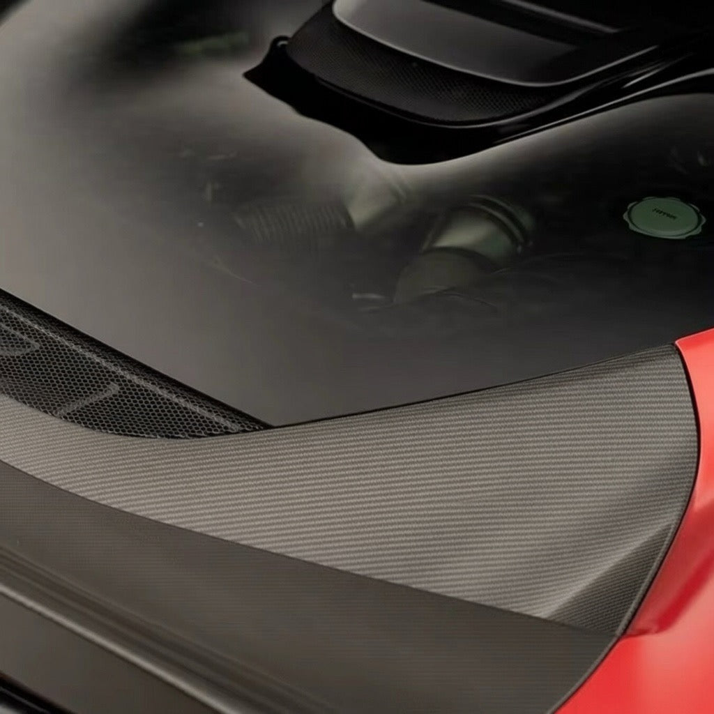 Ferrari 296 GTB Carbon Fiber Rear Engine Cover
