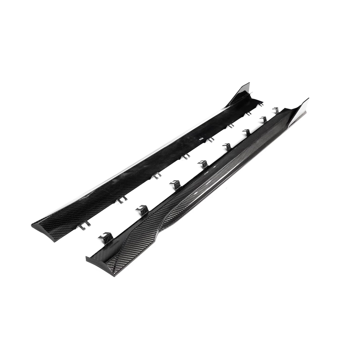 2024+ Ford Mustang - JC Style Carbon Fiber Side Skirts