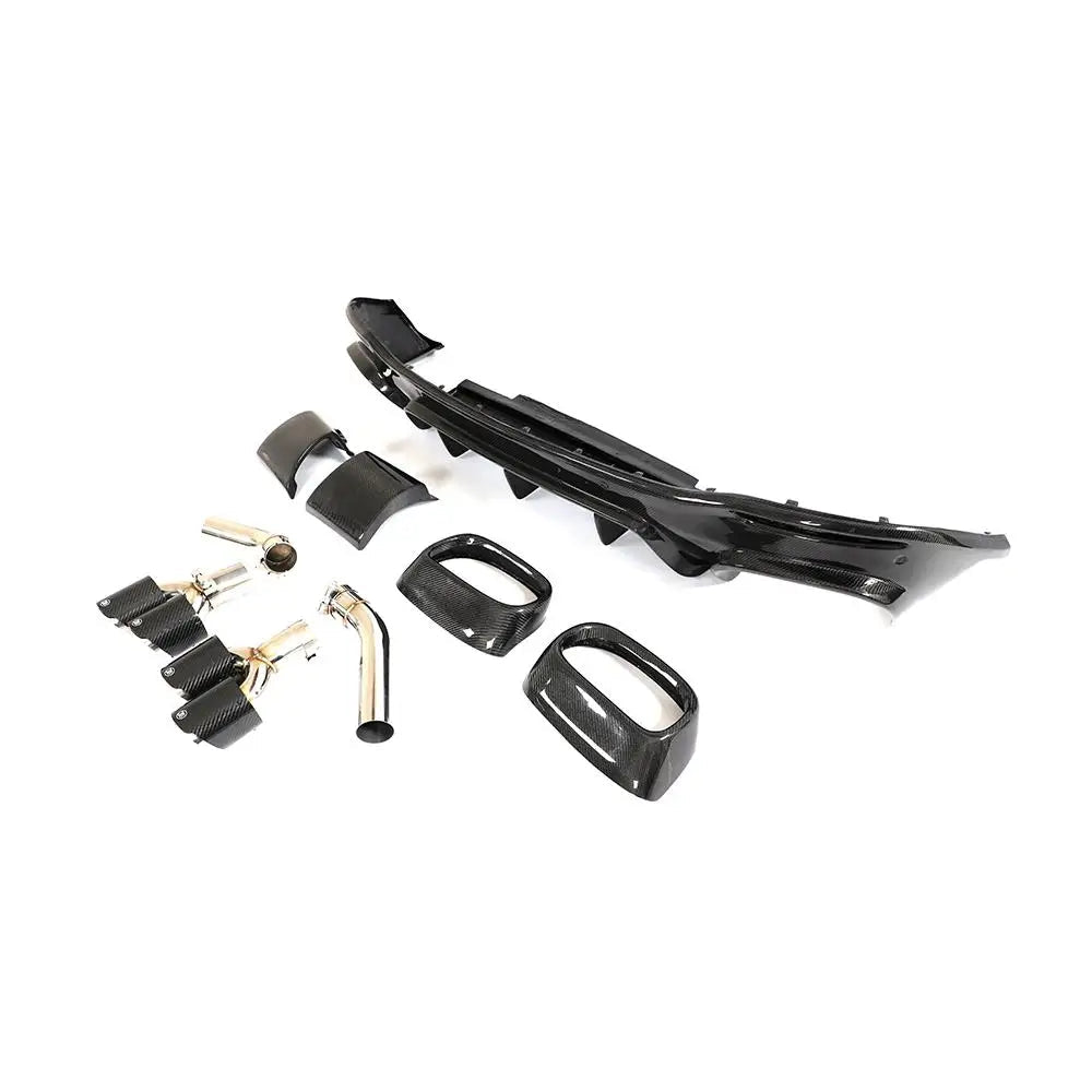 Mercedes-Benz GLE 350 / GLE53 / GLE63 – BRB Style Carbon Fiber Diffuser - Exotics Carbon Design