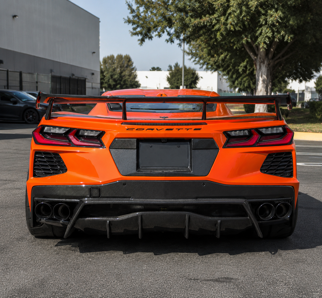 Exotic Design Corvette C8 - Carbon Fiber Rear Diffuser