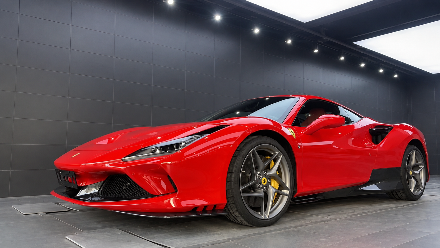 Ferrari F8 Tributo / Spider V-Style Carbon Fiber Side Extensions