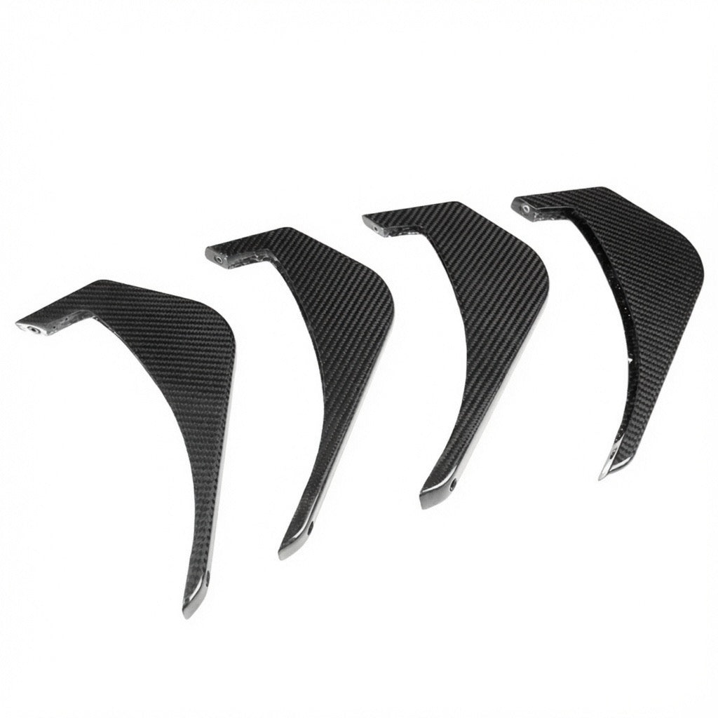 Chevrolet Corvette C8 Z06 / E-Ray Carbon Fiber Rear Diffuser Fin Kit