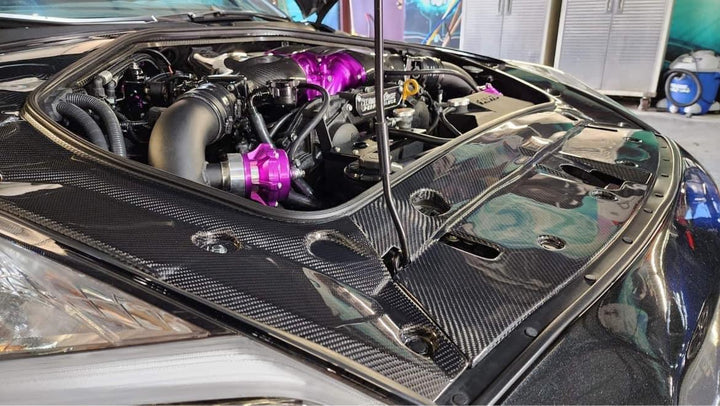 Nissan GT-R R35 Carbon Fiber Engine Cover Set