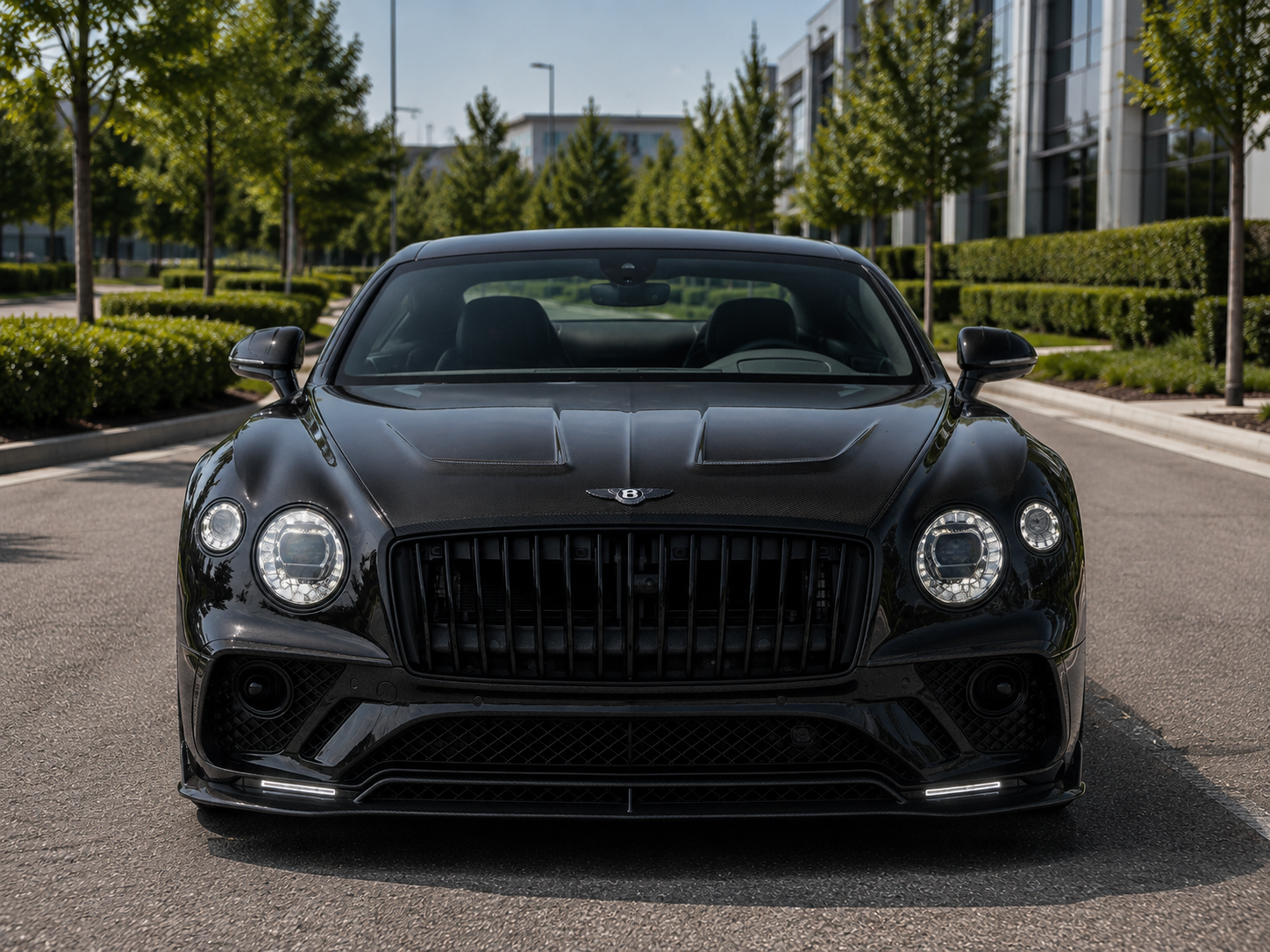 MSY-Style Carbon Fiber Vented Hood - Bentley Continental GT (2019–2025)