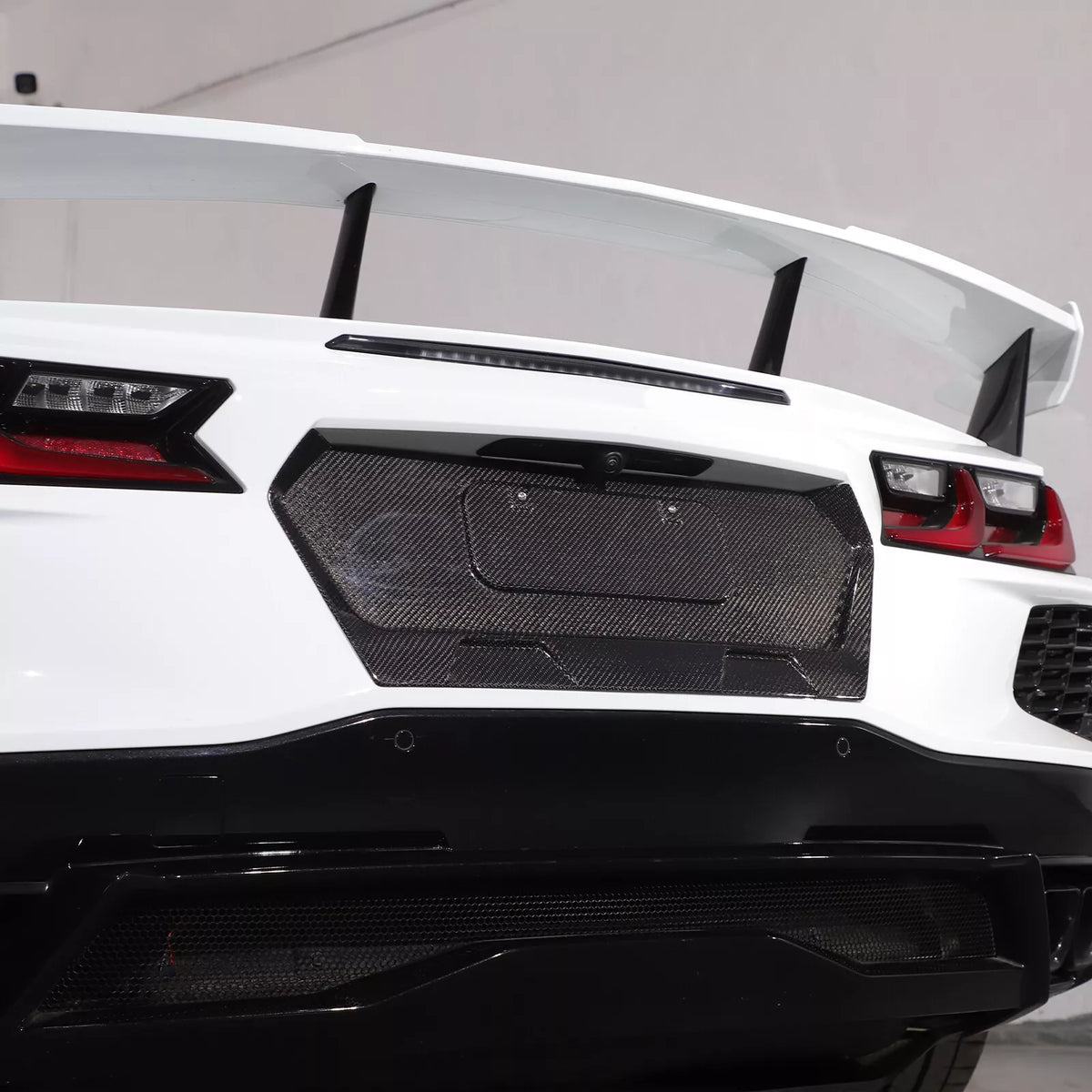 Corvette C8 Carbon Fiber License Plate Frame