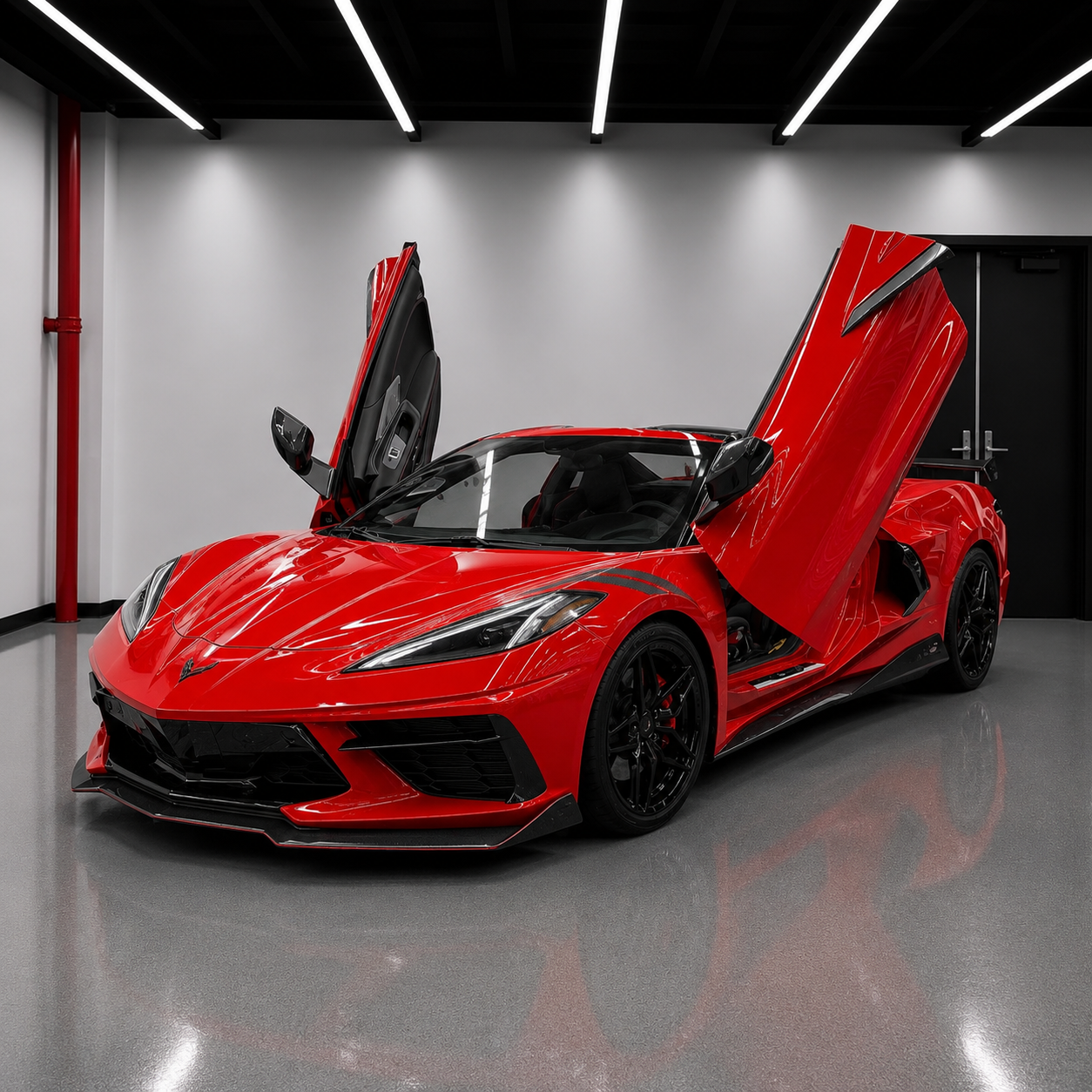Chevrolet Corvette C8 Carbon Fiber Front Splitter