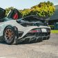 McLaren 720S Carbon Fiber Rear Bumper Insert Trim