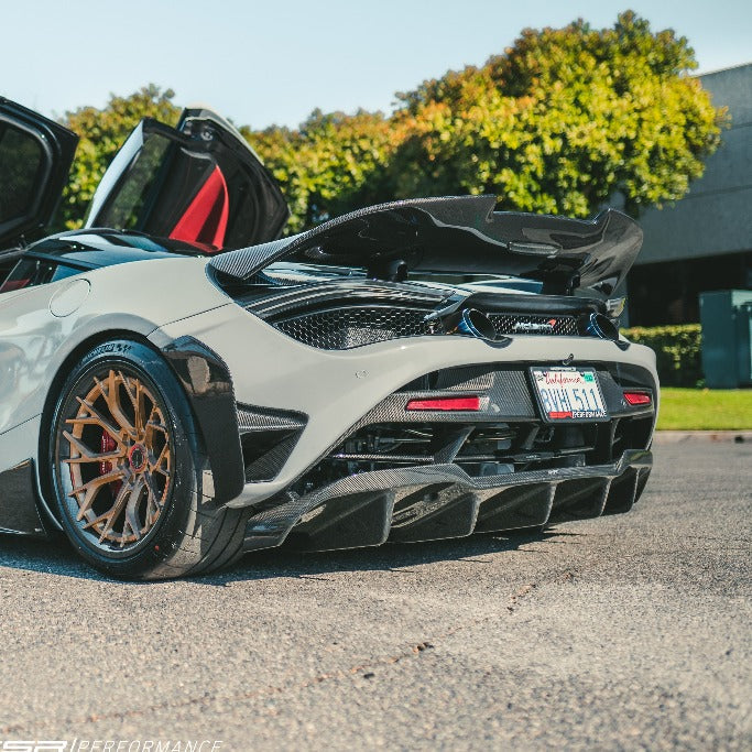 McLaren 720S Carbon Fiber Rear Bumper Insert Trim