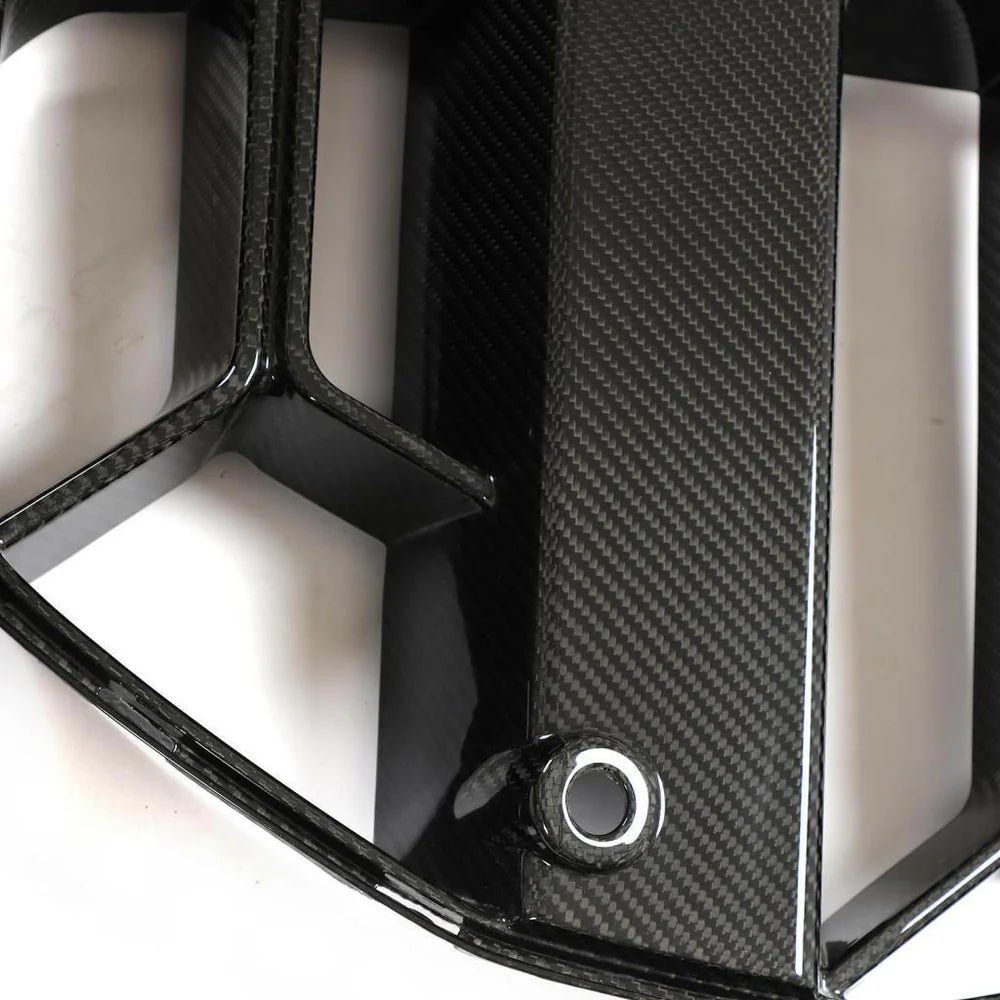 CSL STYLE CARBON FIBER GRILL - BMW G80 M3 | G82 M4 - Exotics Carbon Design