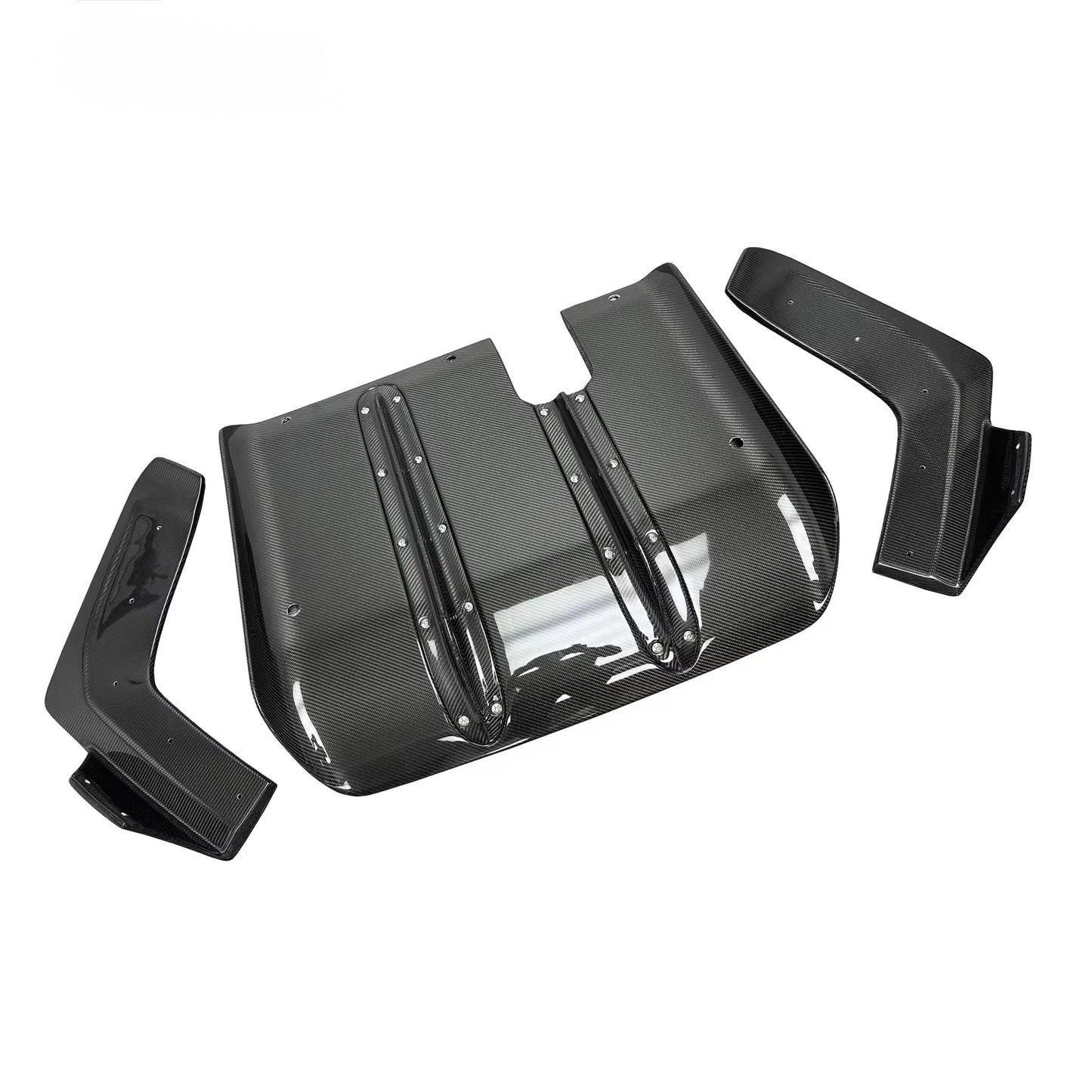 2008-2016 Nissan GT-R R35 Carbon Fiber Rear Undertray Diffuser & Canards