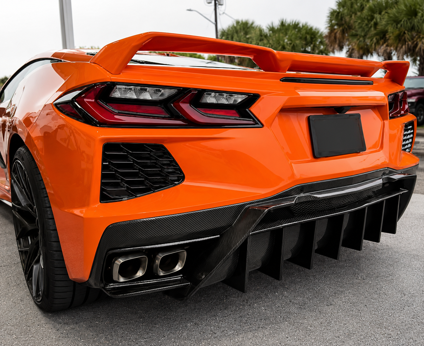 Corvette C8 APR Style Carbon Fiber Rear Diffuser