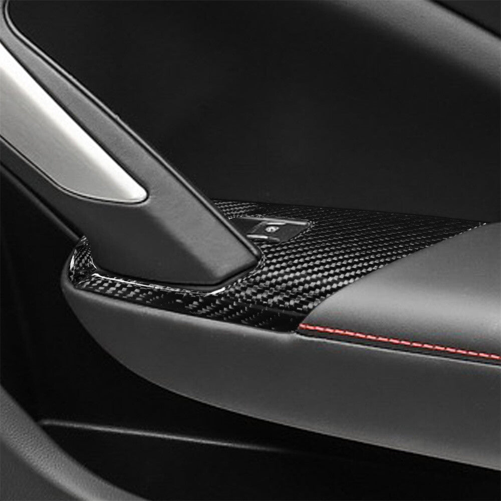 Chevrolet Corvette C7 Carbon Fiber Driver Side Window Switch Panel Cover
