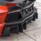 Carbon Fiber Rear Diffuser with fins - Lamborghini Aventador LP700 - Exotics Carbon Design