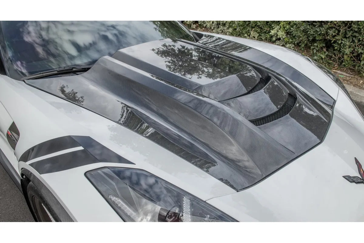 Chevrolet Corvette C7 / C7 Z06 - ZR1 Style Carbon Fiber Vented Hood