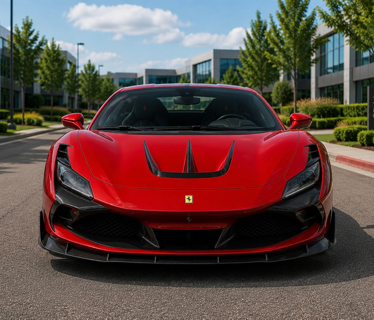 Ferrari F8 - MSY Carbon Fiber Front Lip