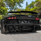 Carbon Fiber Rear Diffuser with fins - Lamborghini Aventador LP700