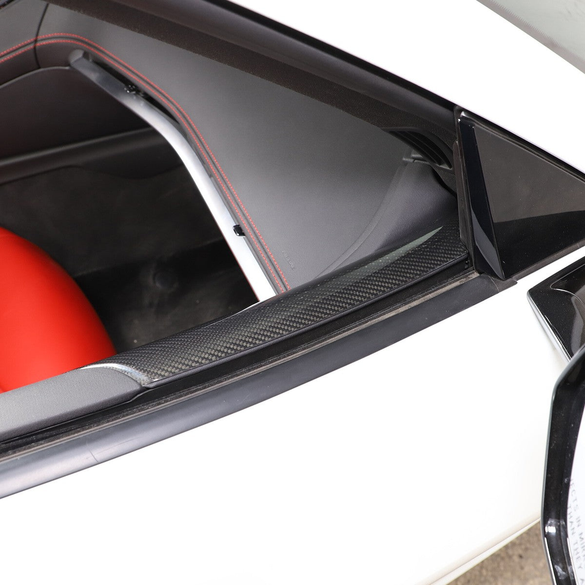 Chevrolet Corvette C8 Real Carbon Fiber Door Speaker Upper Trim Covers