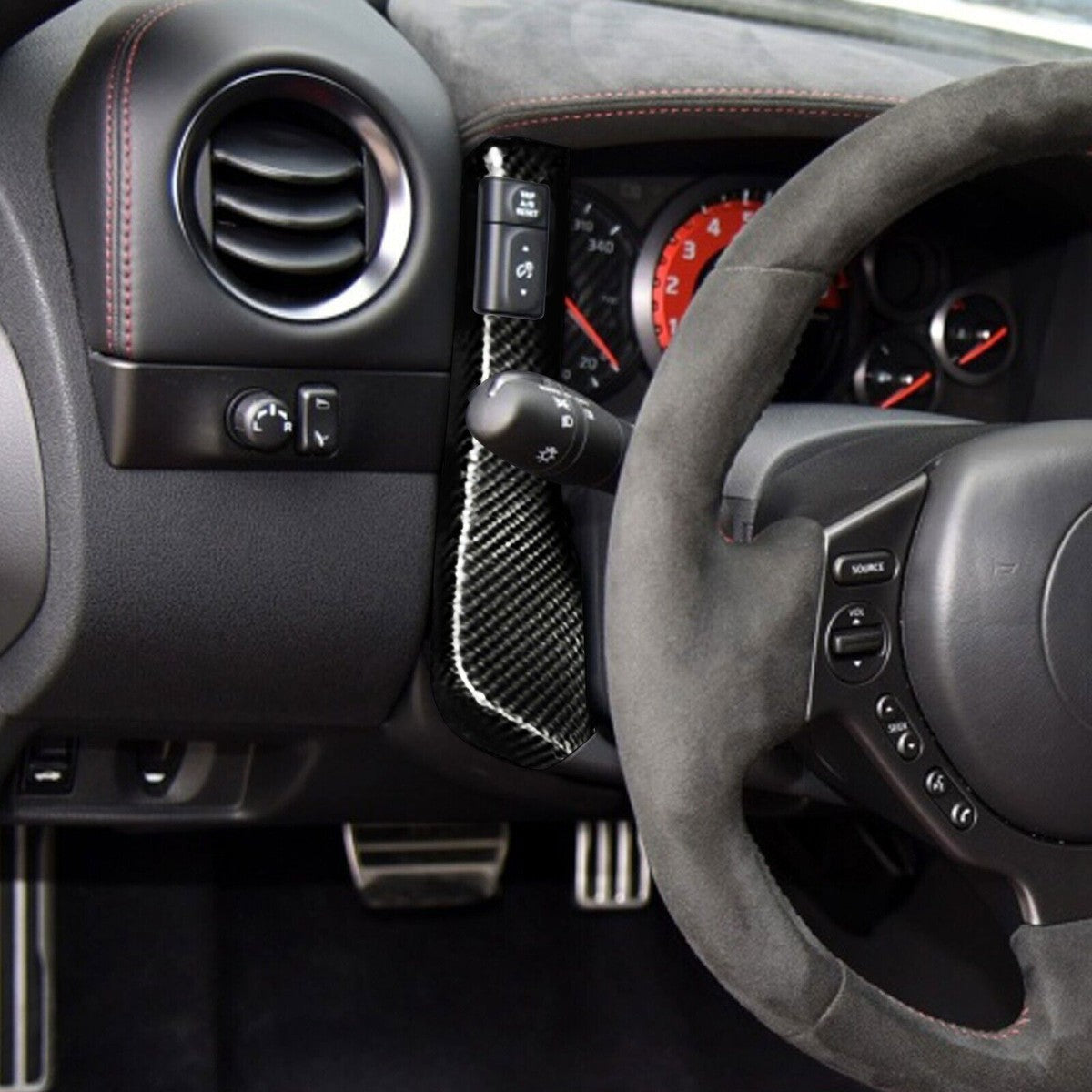 Nissan GT-R R35 Carbon Fiber Dashboard Side Panel Trim Covers