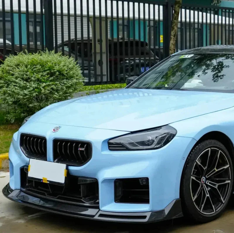 V STYLE CARBON FIBER FRONT LIP - BMW G87 M2 - Exotics Carbon Design
